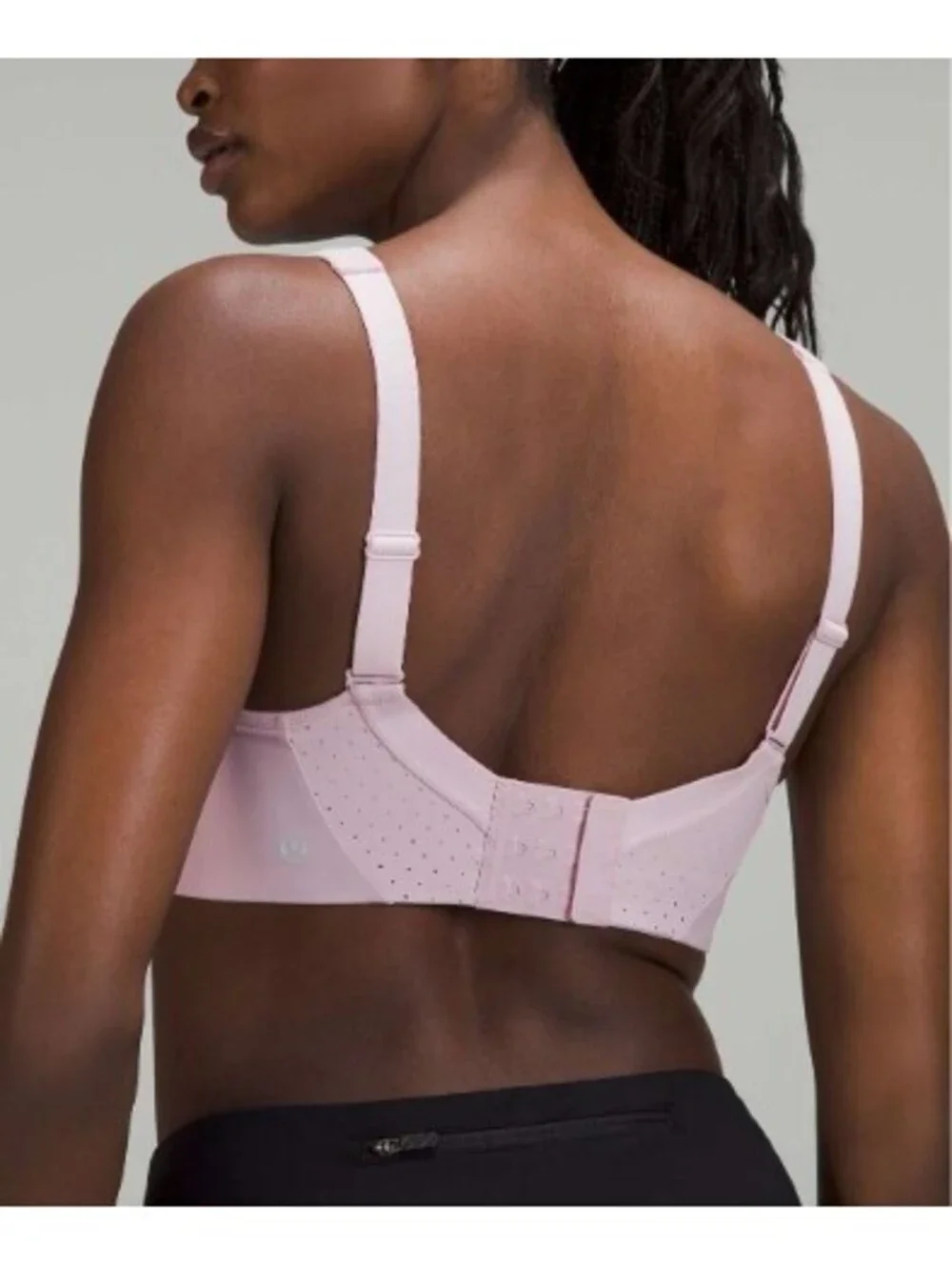 Lululemon Run times sports bra in lilac sweat wicking fabric size 36C